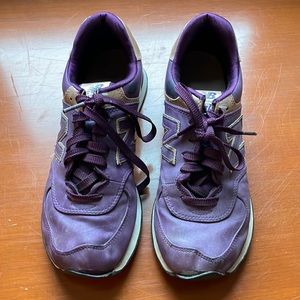 New Balance 574 Purple Sneakers